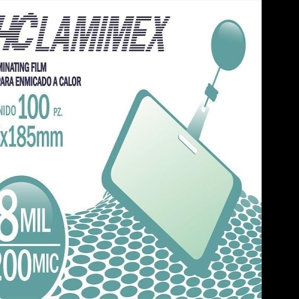 MICA TERMICA 125X185 MM 8 MIL. JHC PZA